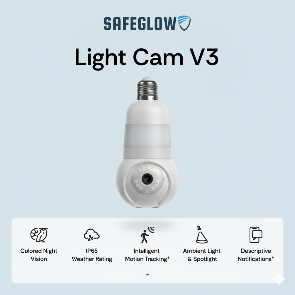 SafeGlow™ Light Bulb Cam V3