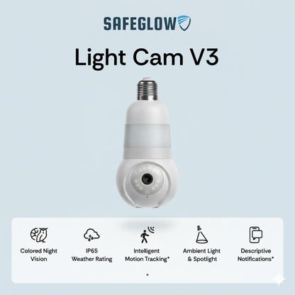 SafeGlow™ Light Bulb Cam V3